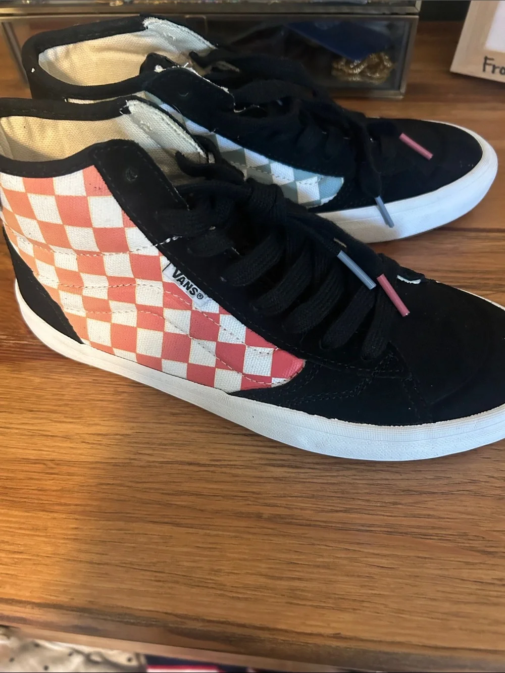 Vans Lizzie Armanto High Top Skate Sneakers - Pastel Checkerboard